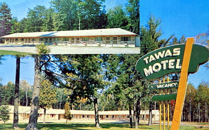 Tawas Motel (Tawas Inn) - Old Postcard Shots (newer photo)